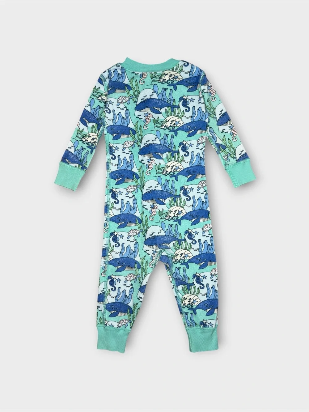 Hanna Andersson Blue & Green Under The Sea Organic Sleeper